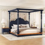 King Size Bed Frame With Canopy