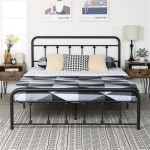 Metal Platform Bed Frame Queen Size