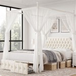 Queen Size Canopy Bed Frame