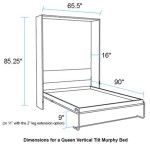 Size Of Queen Murphy Bed
